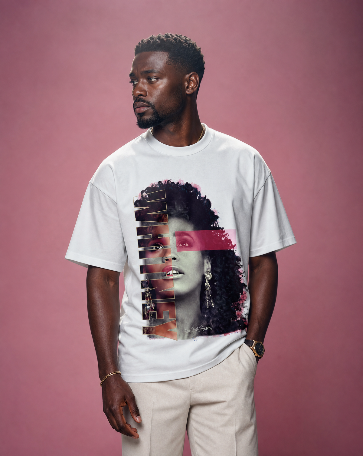 Whitney Houston Heavyweight T-Shirt
