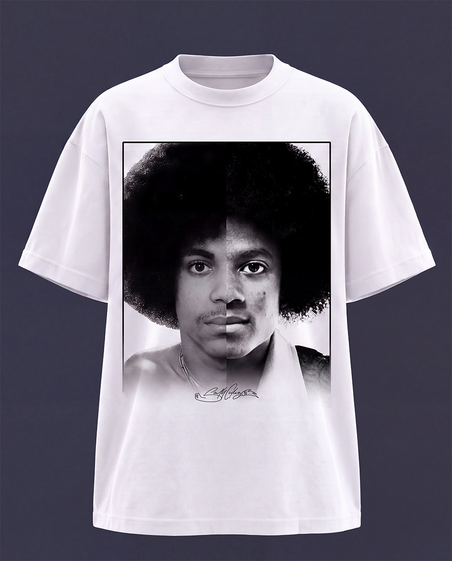Prince & Michael Jackson Heavyweight White T-Shirt