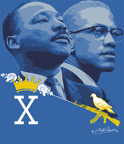MLK & Malcolm X Short Sleeve Tee