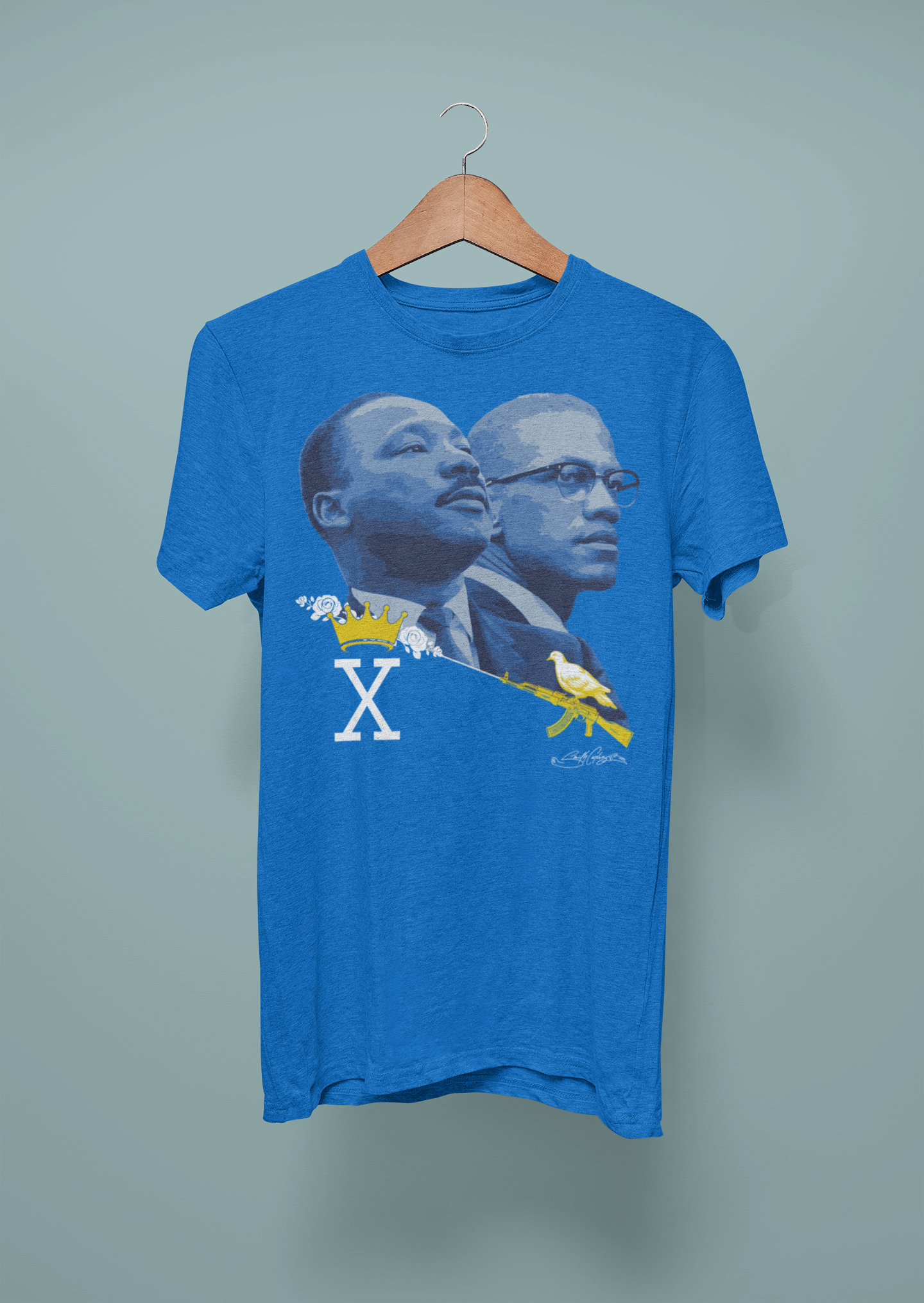 MLK & Malcolm X Short Sleeve Tee